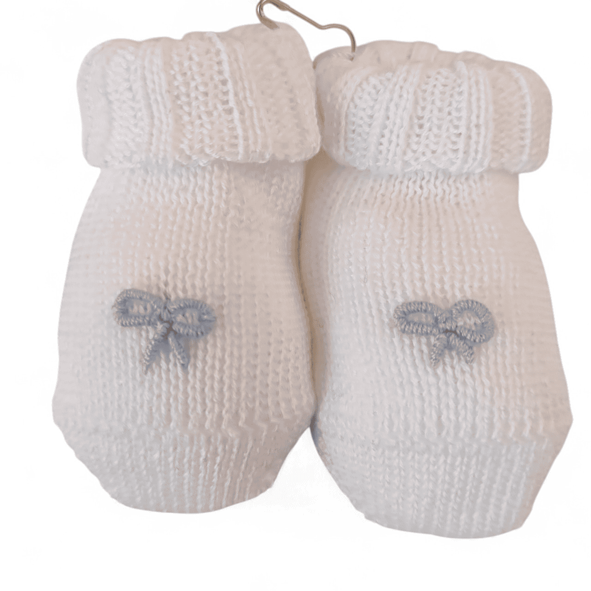 Babbucce in filo di cotone con ricamo nodo d'amore