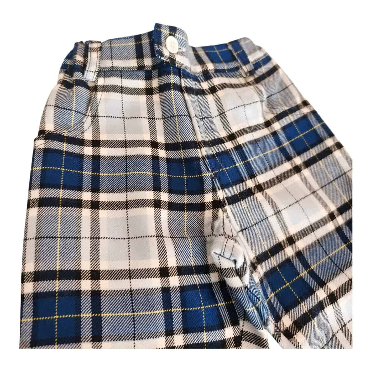 Pantalone Pino scozzese azzurro - immagine 2