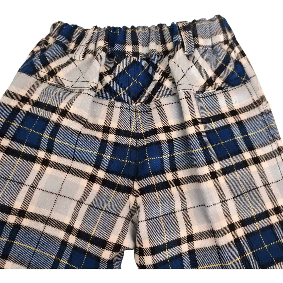 Pantalone Pino scozzese azzurro - immagine 4