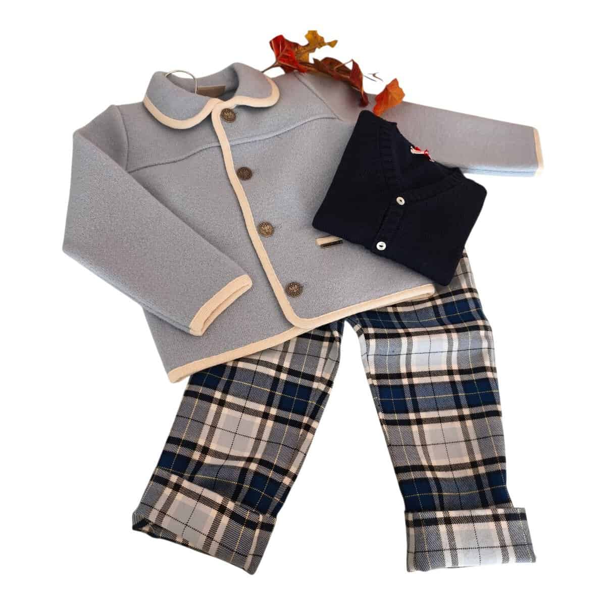 Pantalone Pino scozzese azzurro - immagine 5