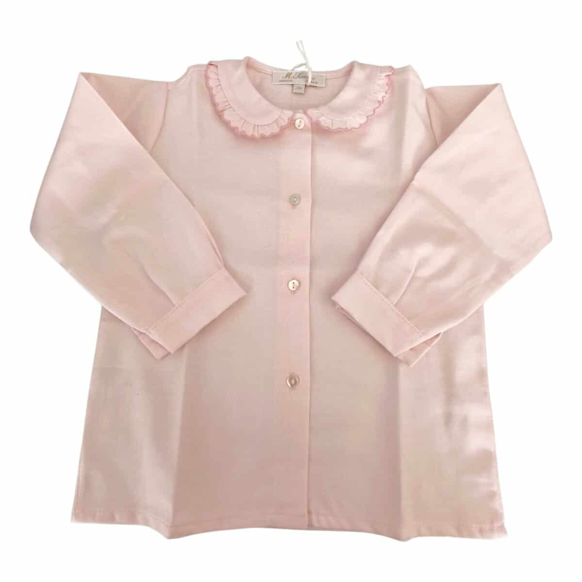 Camicia in viyella rosa - immagine 2
