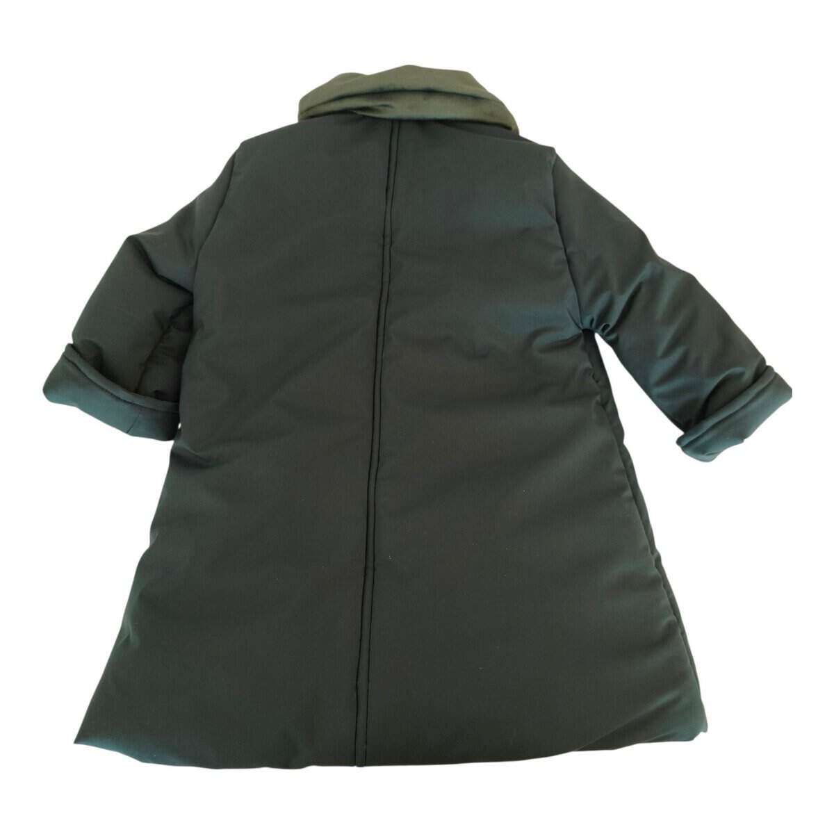 Cappotto verde imbottito doppiopetto - immagine 3
