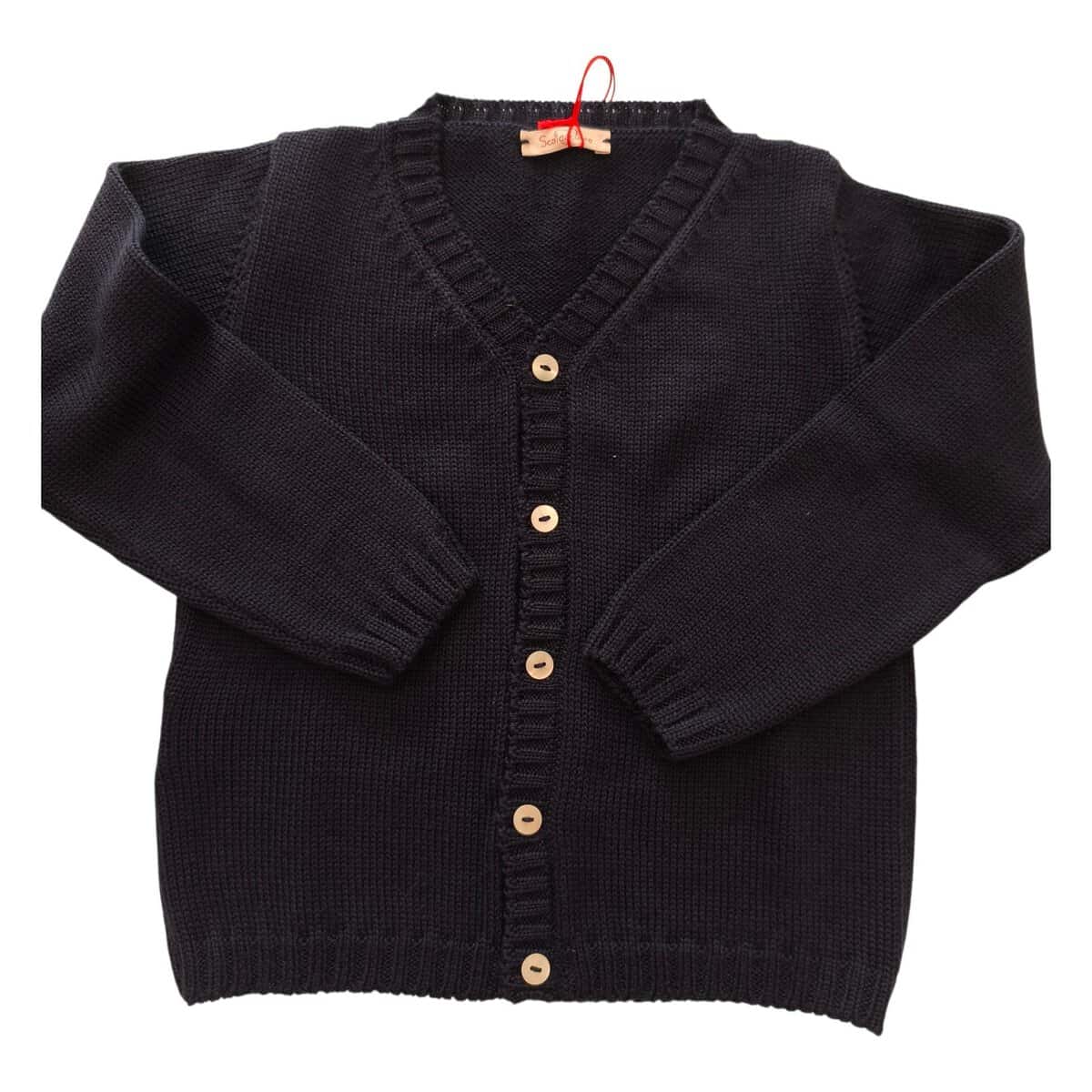 Cardigan a V in pura lana - immagine 3