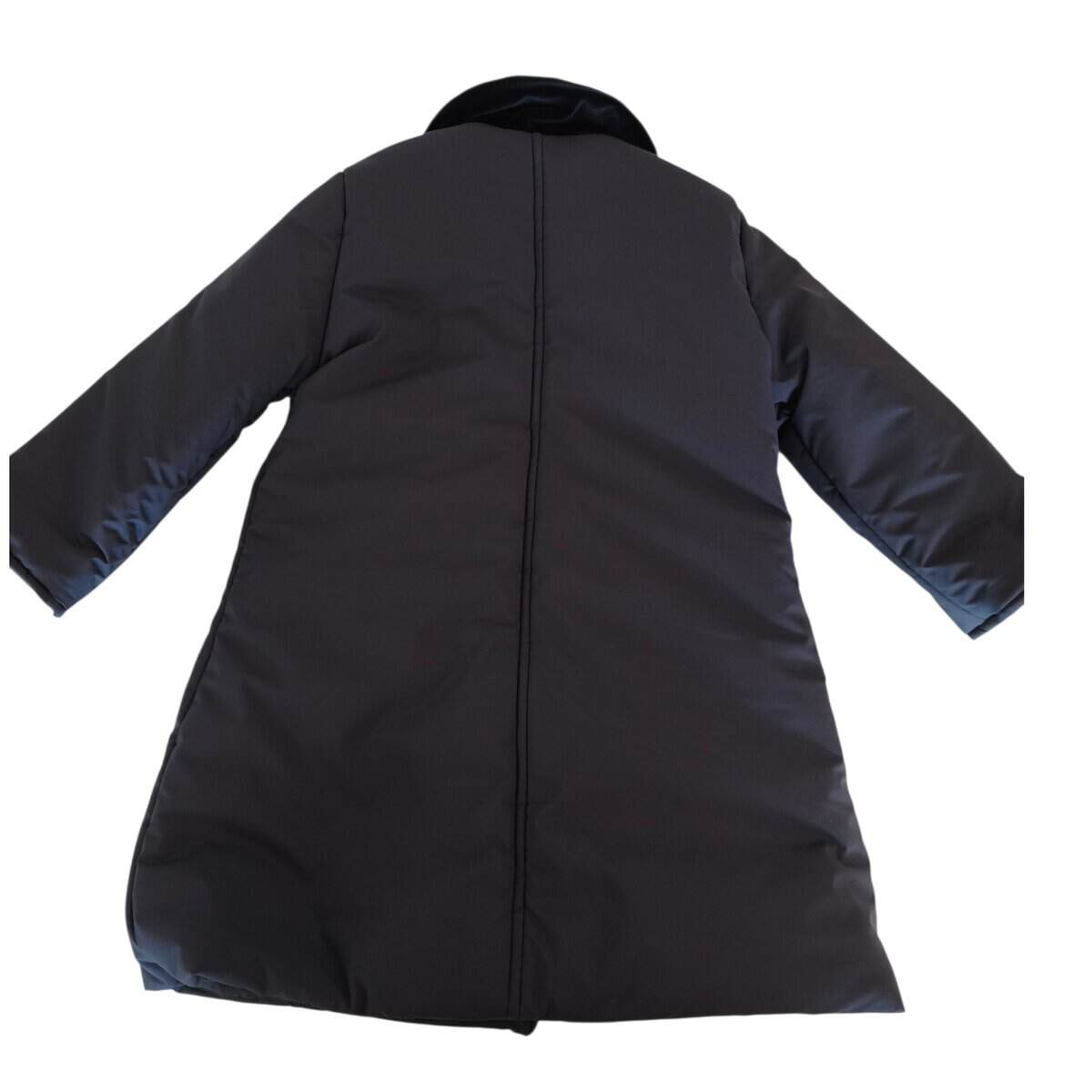 Cappotto blu imbottito doppiopetto - immagine 3